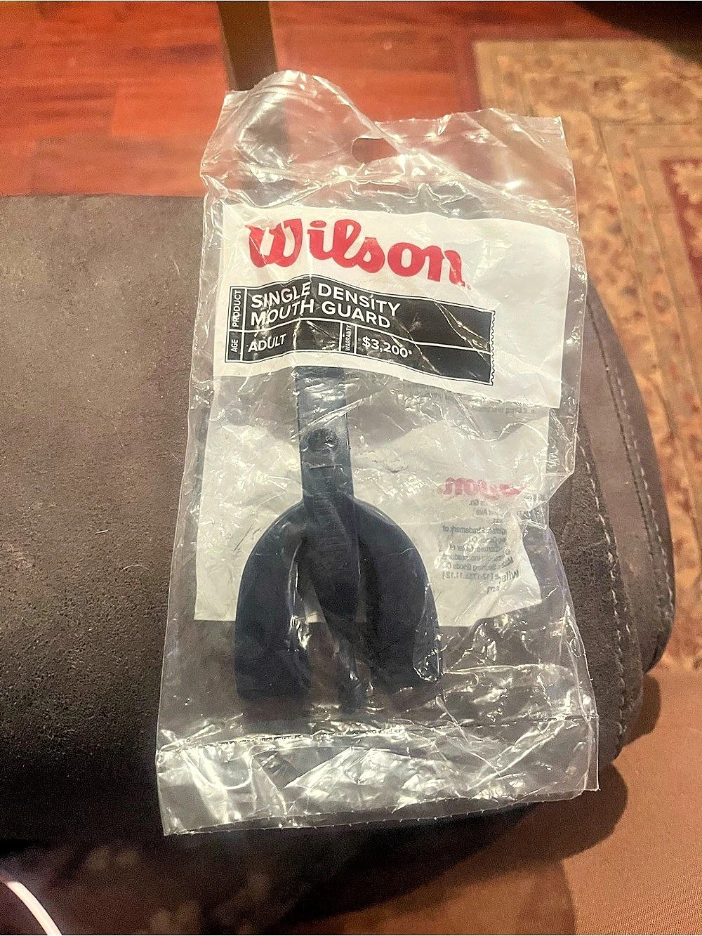 Wilson Single Density Mouth Guard Adult Blue